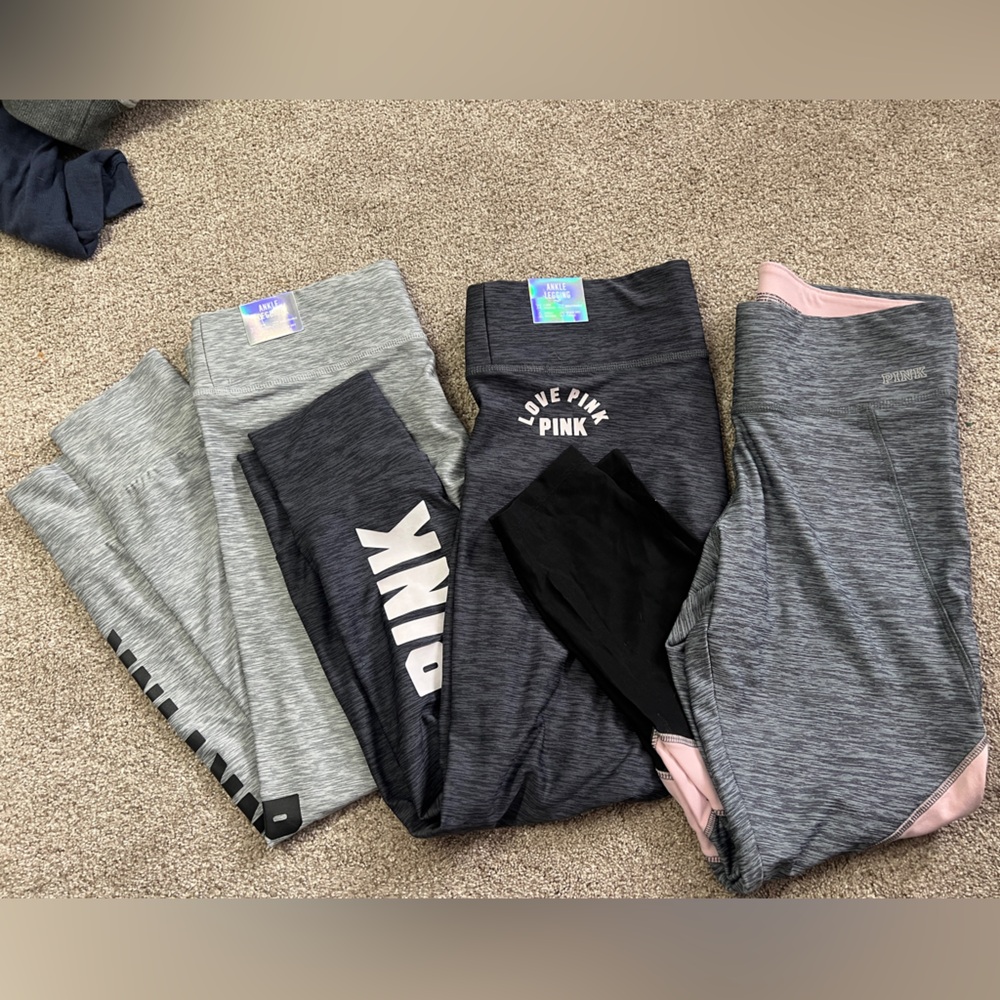 PINK Victoria's Secret Leggings Bulk of Three (3) Pairs. NWT/NWOT